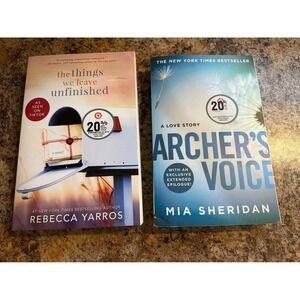 Booktok Bundle-Archer's Voice and The Things We Leave Unfinished Paperback Book